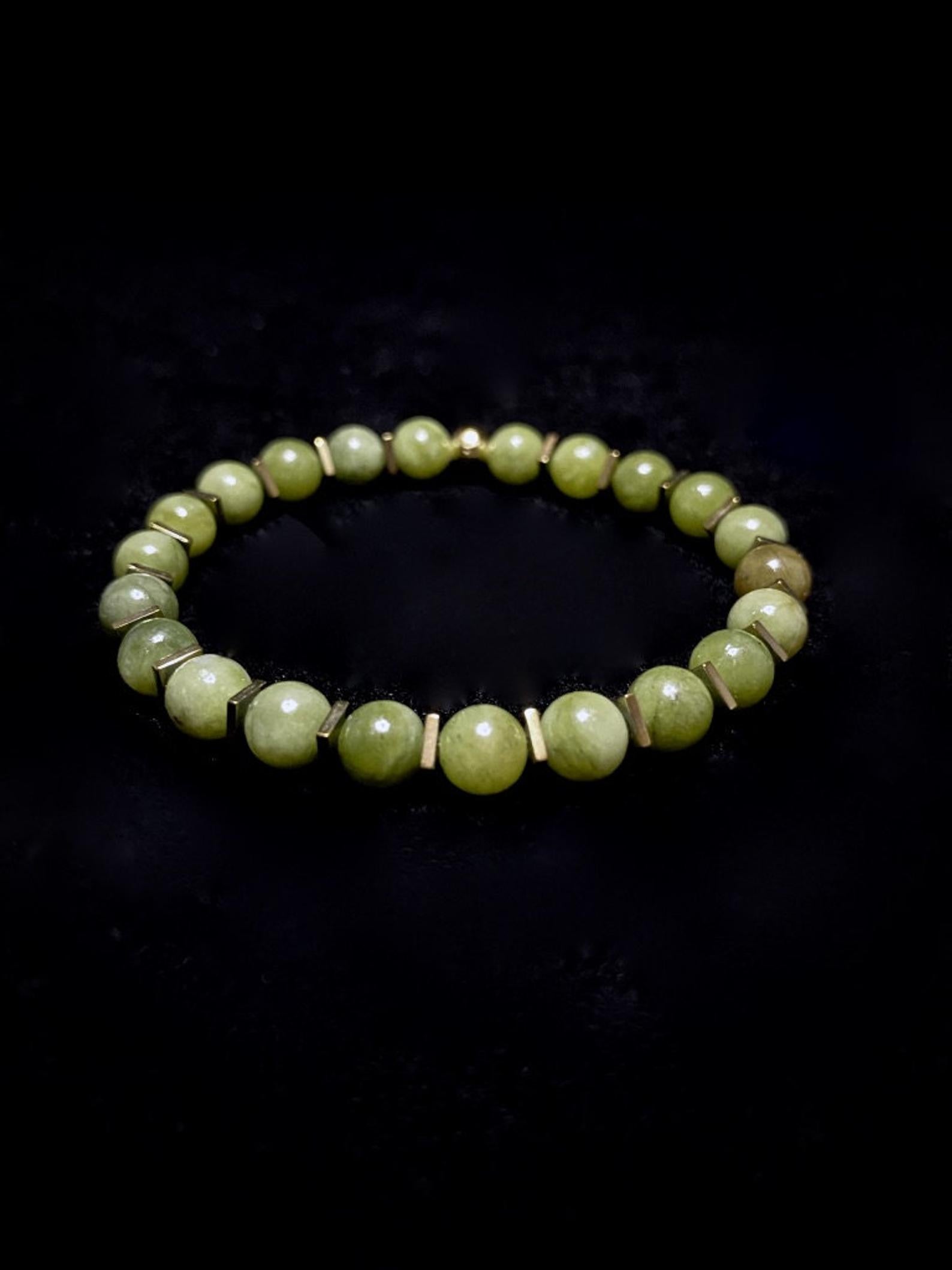 Luck, Fortune, Business Success jade gemstone bracelet