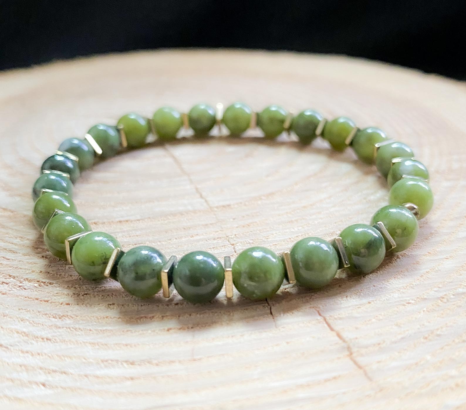 Luck, Fortune, Business Success jade gemstone bracelet