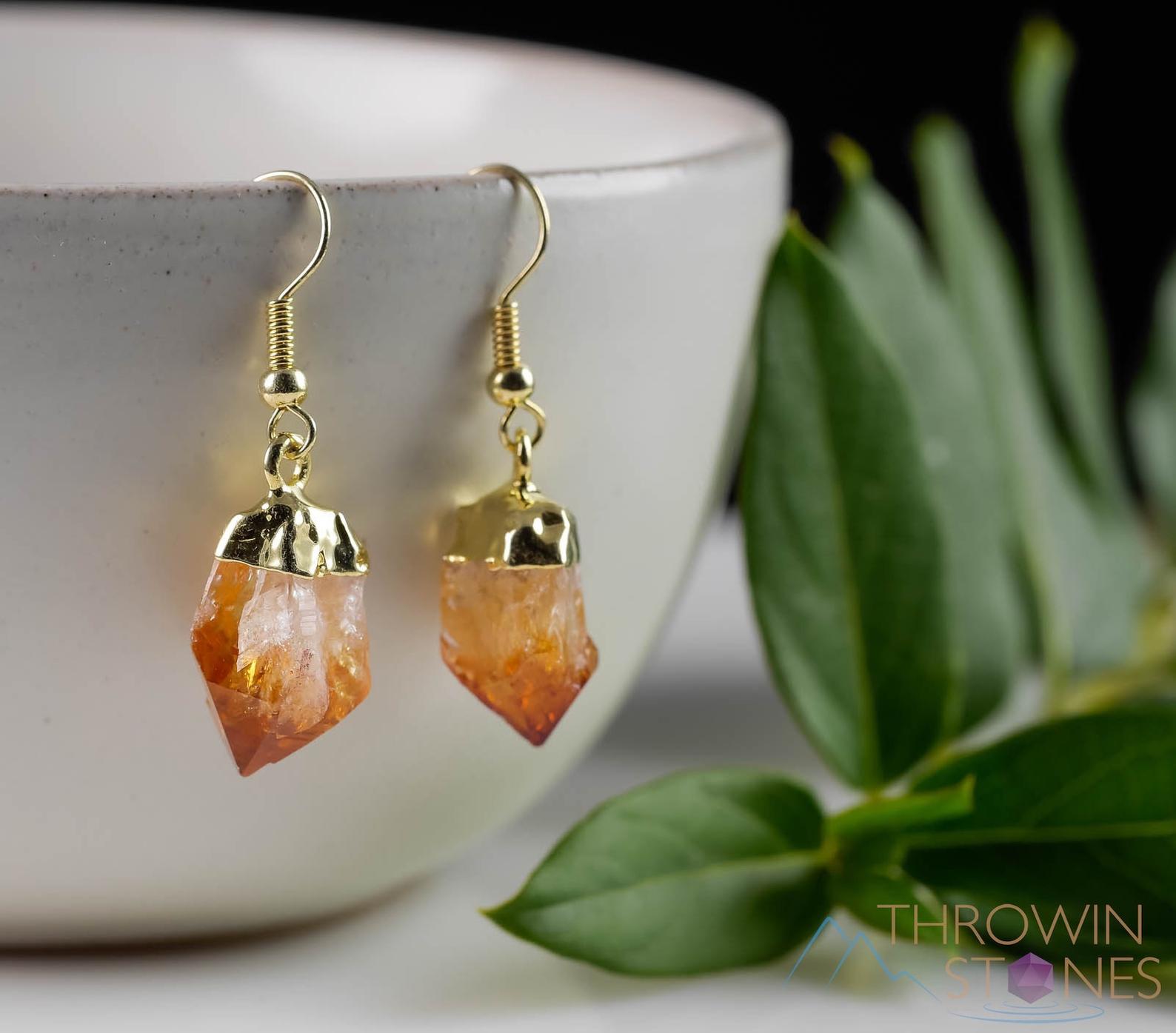 citrine earrings