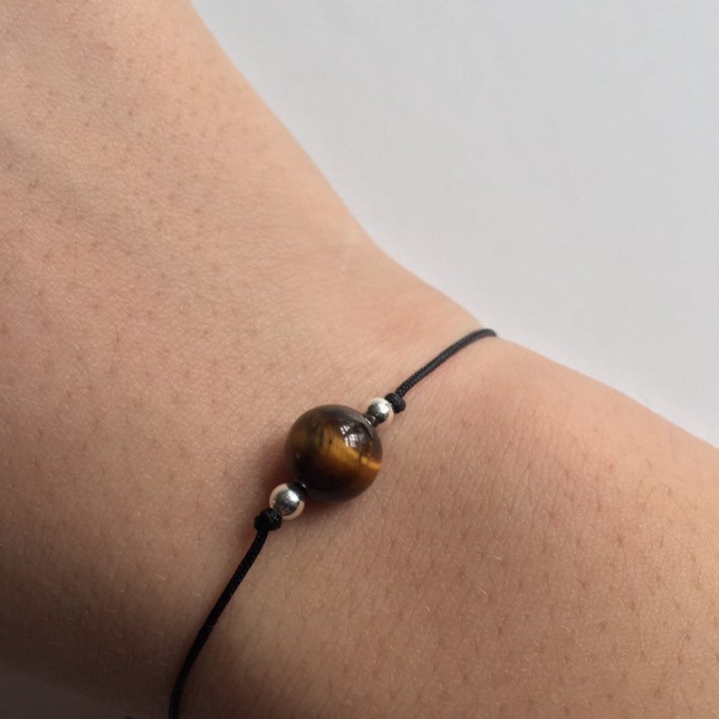 tiger eye stone bracelet one stone