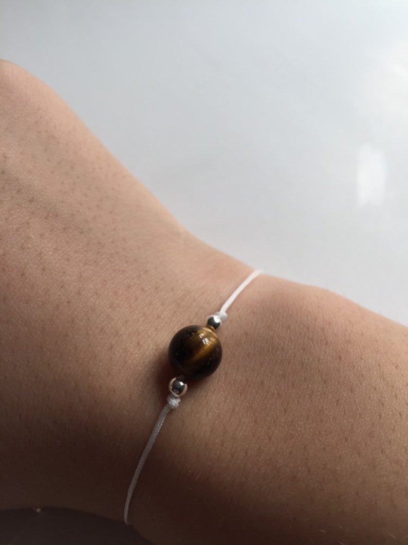 tiger eye stone bracelet one stone