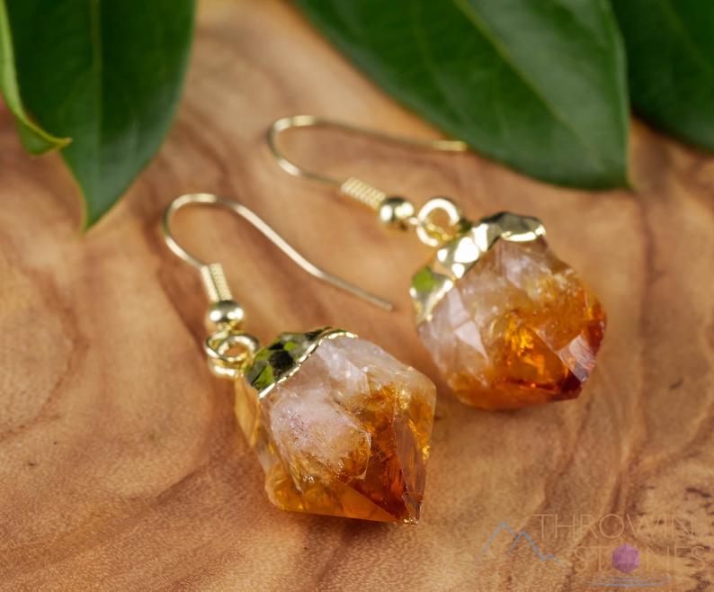 citrine earrings