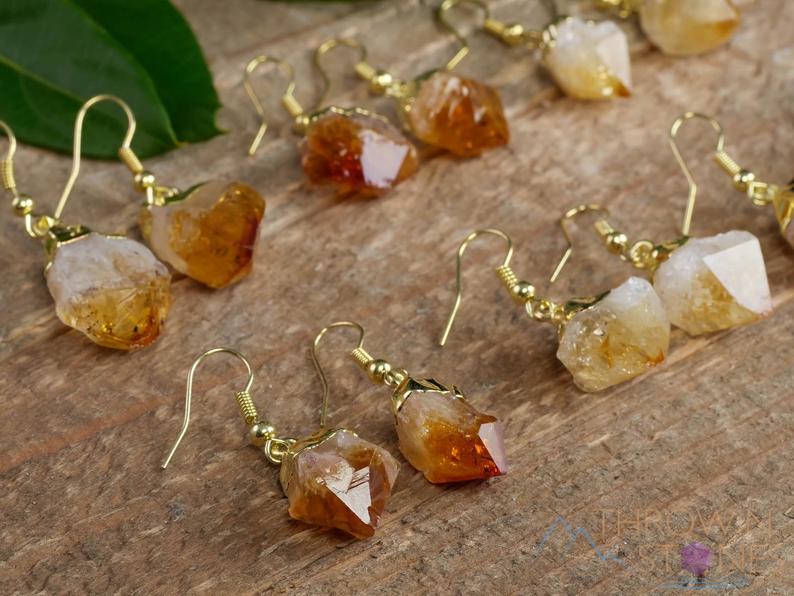 citrine earrings