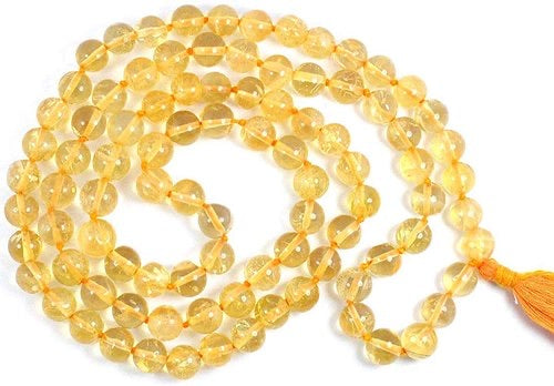 Citrine Mesbaha (tasbih) islamic praying beads ruby gemstone