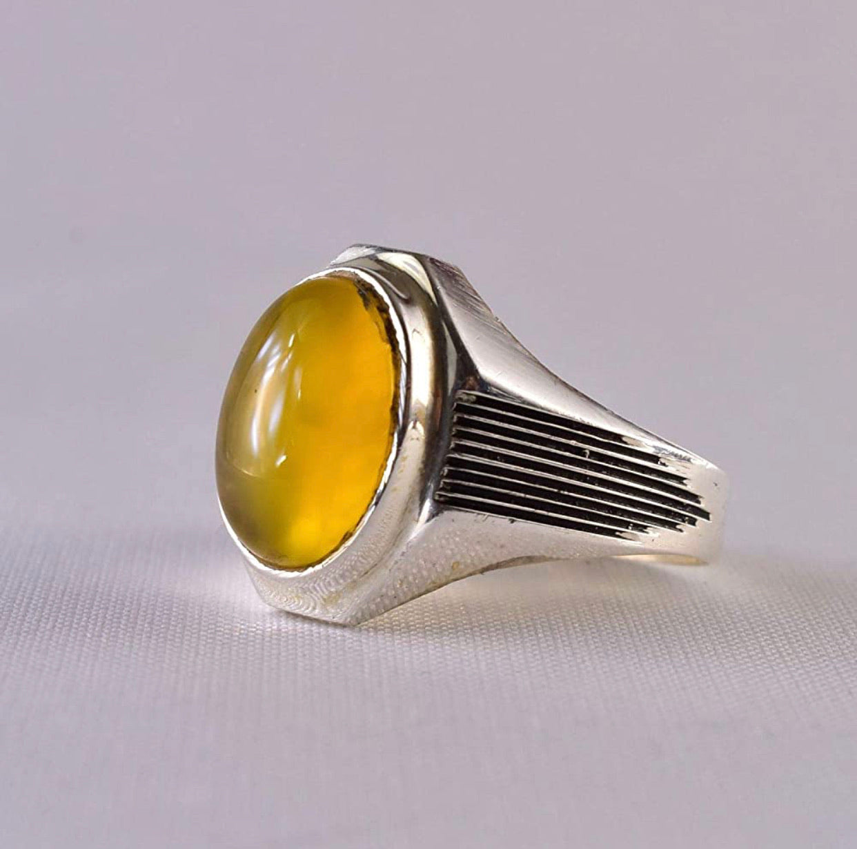 Sharaf al shams agate (sunstone) ring