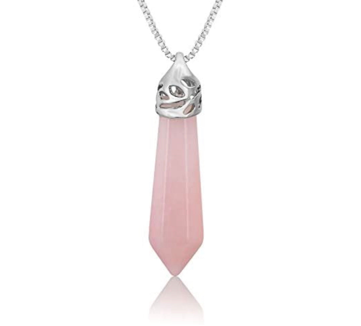 Rose quartz necklace