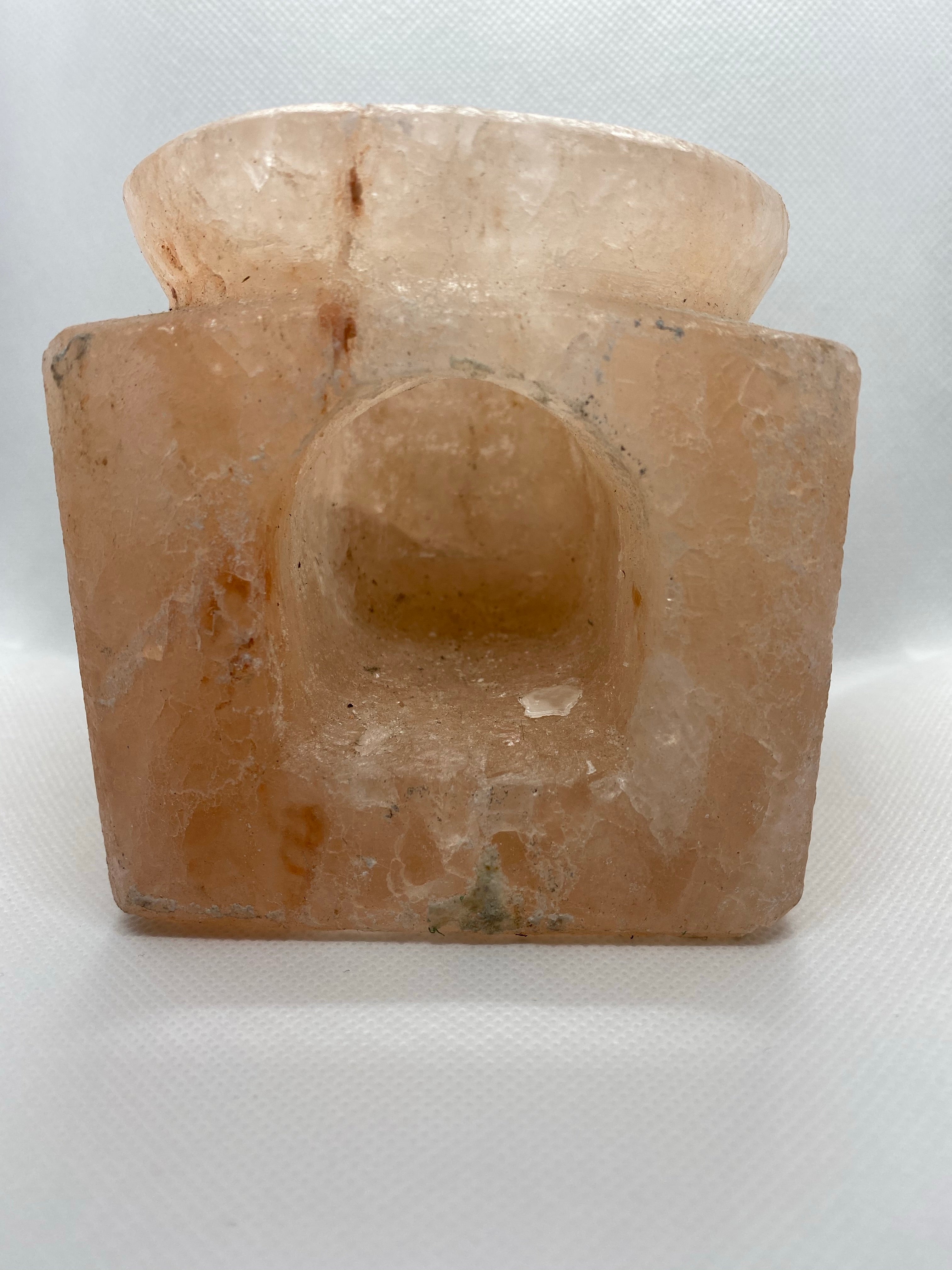 Teapot place shape 100% Himalayan salt stone candle