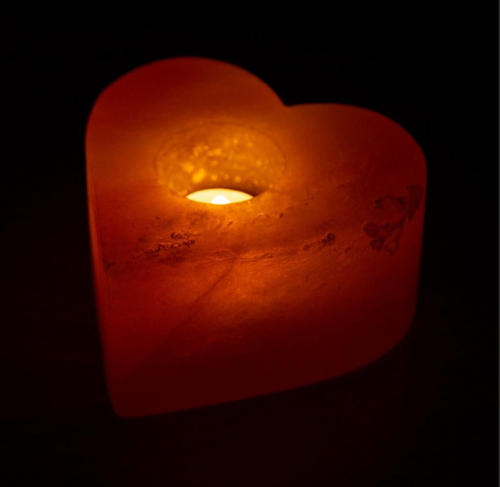 Himalayan Heart salt candle (2X pcs)