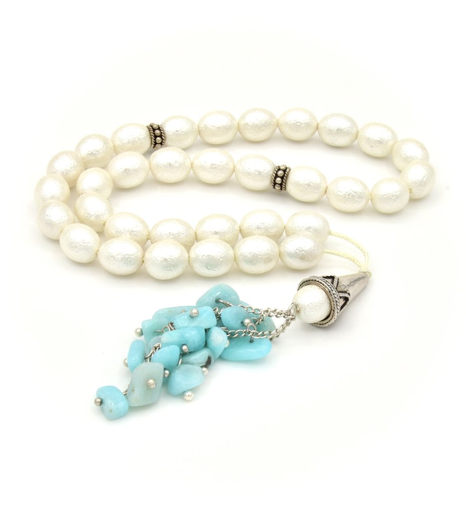 Natural Pearl stone tasbih