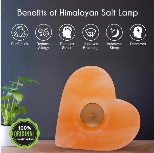 Himalayan Heart salt candle (2X pcs)