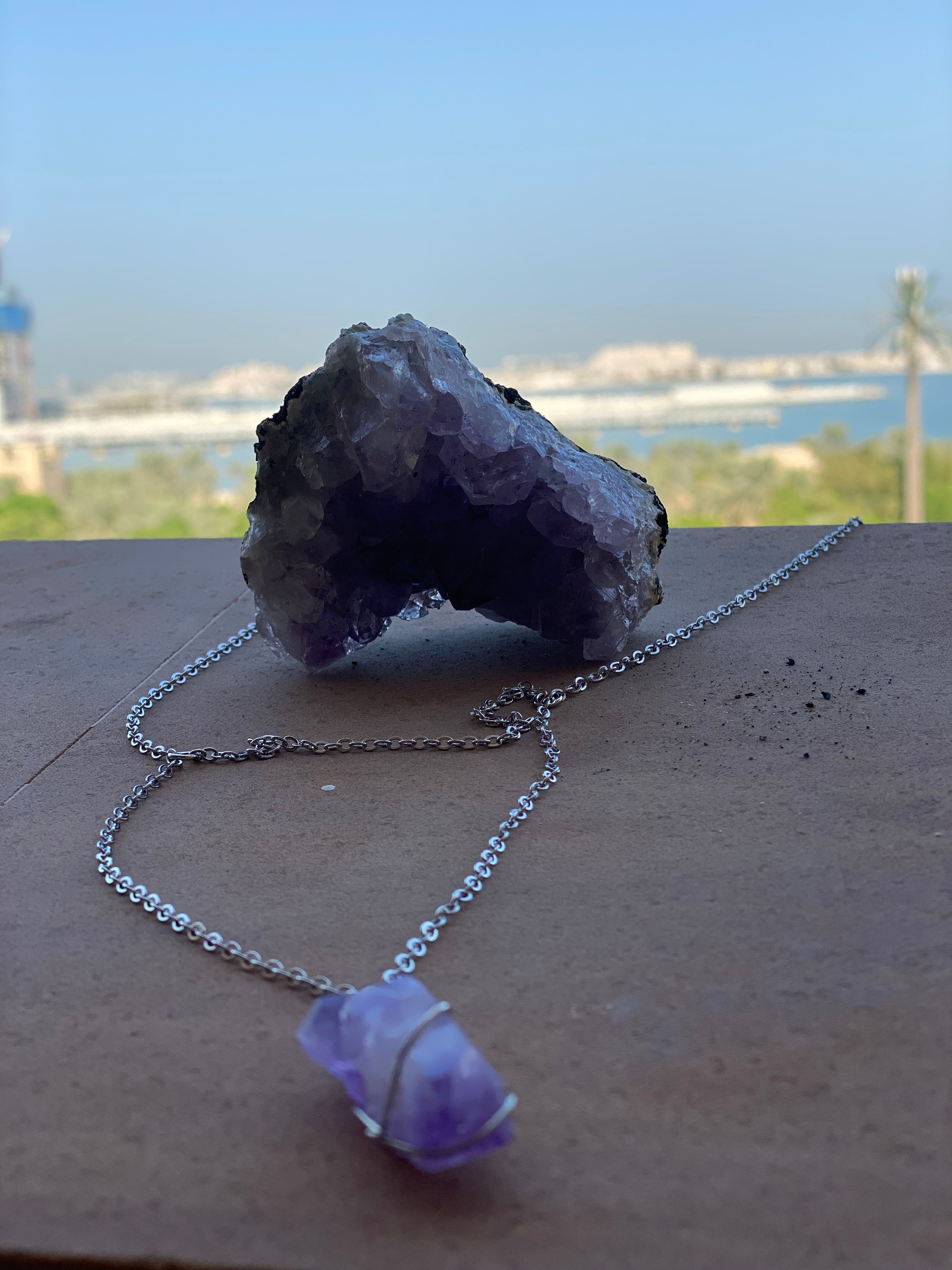 Amethyst power pendant