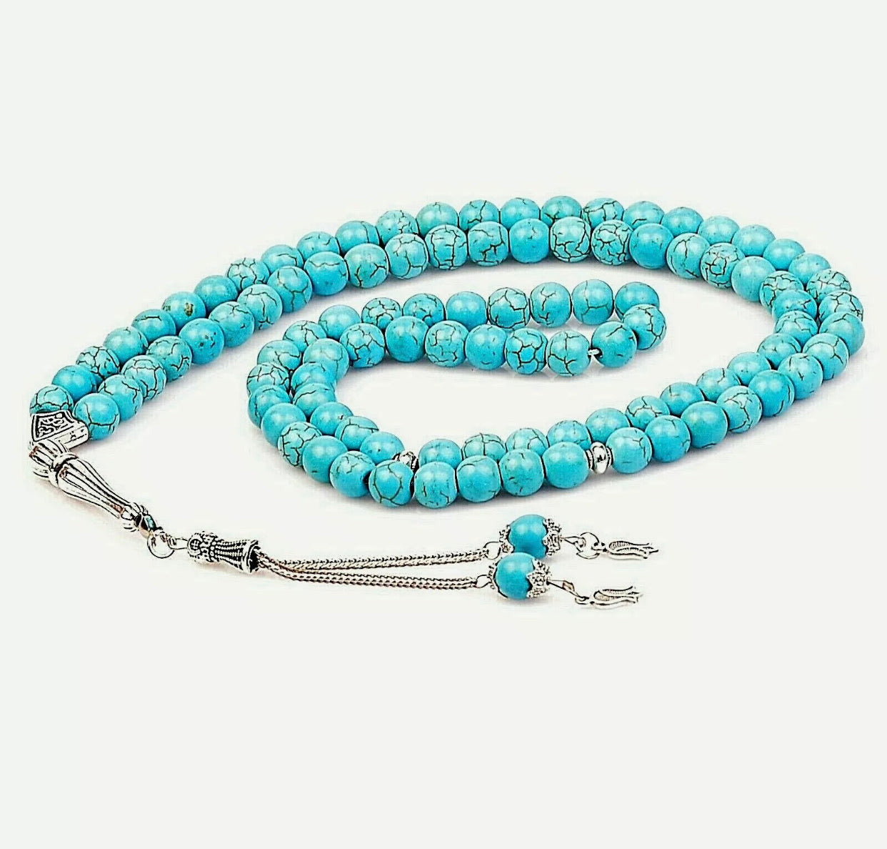 Turquoise stone tasbih