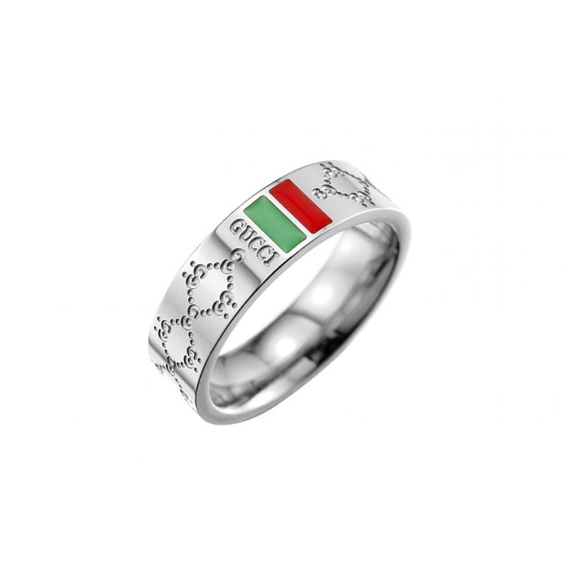 Gucci design steel ring