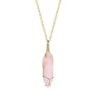 Rose quartz necklace