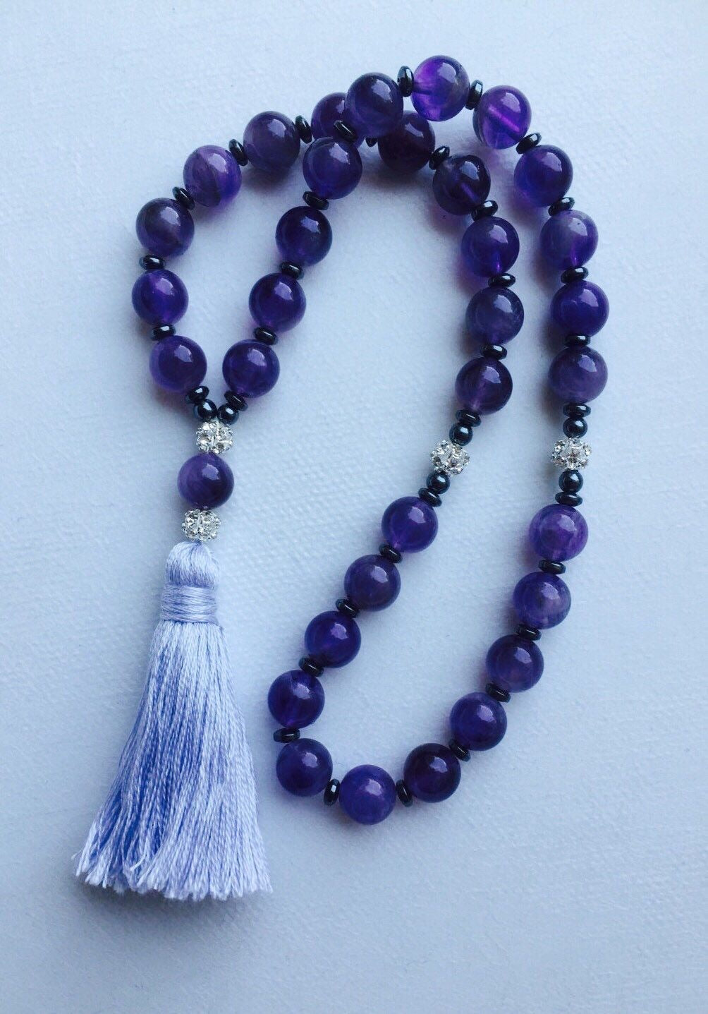 Amethyst stone tasbih