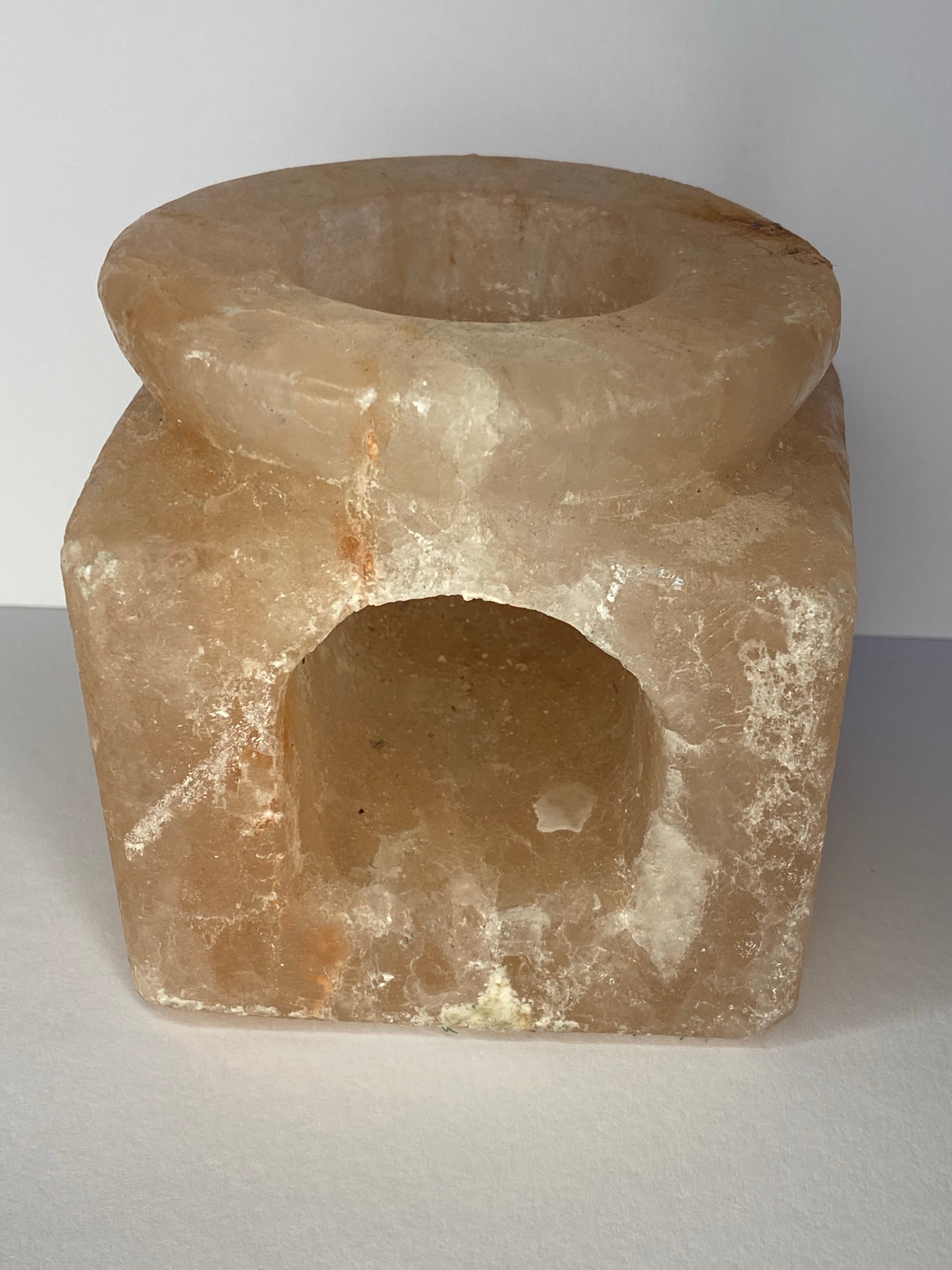 Teapot place shape 100% Himalayan salt stone candle